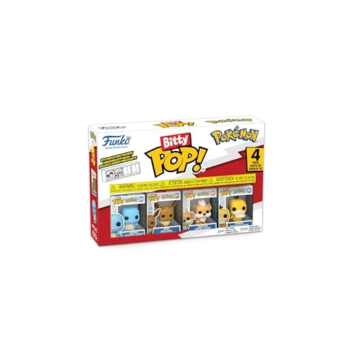 Limited-time offer: Funko Bitty POP! 4 Pack: Pokémon - Squirtle,Eevee,Growlithe & Psyduck from 9.99 £ to 9.99 £ (save 0.00%)