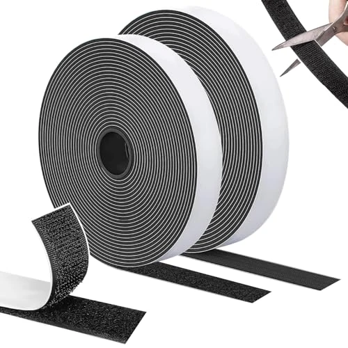 Oferta limitada: SURFOU Doble Adhesiva Cinta 10m×20mm Cara, Extra Fuerte Autoadhesiva, Negro, con Macho y Hembra Feltro para Mosquitera, Cortinas, Multiusos Duradera para Fijación en Casa y DIY de 9.99 EUR a 8.49 EUR (ahorro 15%)