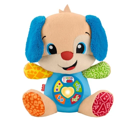 Offerta a tempo: Fisher-Price Giocattolo per l'apprendimento per Neonati. Ridi e Impara Peluche Musicale Cagnolino Smart Stages; per Bambini +6 Mesi, multilingue: Olandese, Inglese, Francese, Tedesco, Italiano, JFD20 - 44% da 35.99 € a 20.24 €