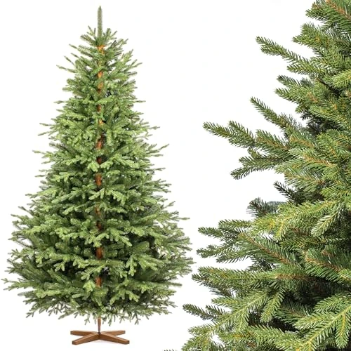 Oferta limitada: FairyTrees árbol de Navidad Artificial 220cm Alpino Premium con el Soporte de Madera | Árbol Artificial con Elementos realistas Moldeados por inyección | Fabricado en EU de 294.90 EUR a 235.89 EUR (ahorro 20%)