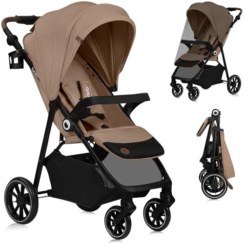 Offerta a tempo: LIONELO EMMA ONE Passeggino laggero per Bambini fino a 22 kg, Compatti con Posizione nanna, Ruote Piroettanti 360° e Assorbimento, Pieghevole Veloce, Schienale e Poggiapiedi Regolabili Tettuccio XXL - 37% da 158.99 € a 99.99 €