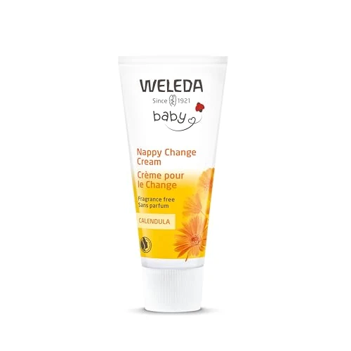 Offerta a tempo: Weleda Crema Protettiva Baby Calendula Senza profumo, lenisce e protegge al cambio pannolino, riduce arrossamenti e previene irritazioni, senza profumo, adatta alle pelle più sensibili, (1x75ml) - 0.00% da 14.45 € a 14.45 €