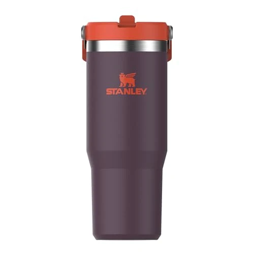 Offre limitée : Stanley Flip Straw Tumbler 1.0 Gourde Avec Paille 0.89L - Froid Pendant 12 Heures - Gourde Isotherme - Sans BPA - Thermos Facile à Transporter - Va au Lave-Vaisselle - Plum de 52.20 EUR à 52.20 EUR (remise 0%)