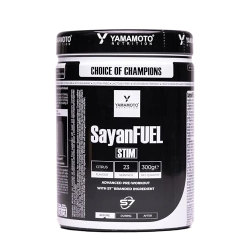 Yamamoto Nutrition Sayanfuel, Pre-Workout Stimolante, Produzione di Ossido Nitrico e Pump, Sostiene le Prestazioni, Ritarda la Sensazione di Stanchezza