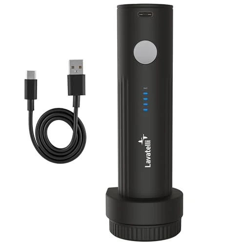 Tijdelijke aanbieding: Lavatelli - VAC-U-PUMP draadloze elektrische vacuümpomp voor vacuümzakken, kleding, reizen, compact en sterk, USB-C oplaadbaar, voor trolley, rugzak, luchtpomp voor reisgadgets en thuis, reisgadgets van 14.90 € naar 14.90 € (0.00% k