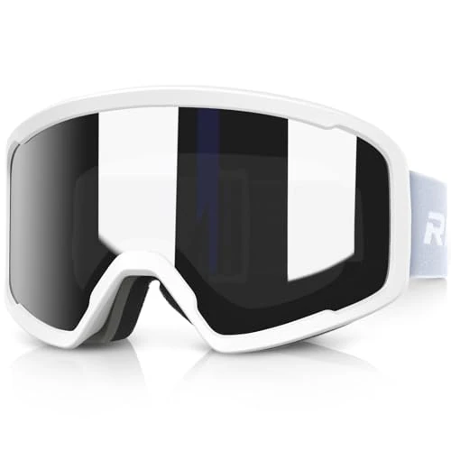 Tijdelijke aanbieding: RIOROO Skibril Voor Vrouwen en Mannen, Anticondens Snowboardbril over Bril Compatibel Helm, OTG Dubbele Lens met 100% UV400-Bescherming voor Skiën Snowboarden van 32.99 EUR naar 32.99 EUR (korting 0%)