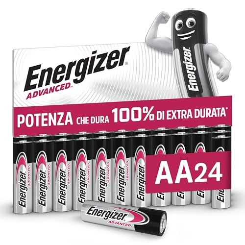 Oferta limitada: Energizer Advanced - Pilas AA (Paquete de 24) - 1,5V Baterías Alcalinas | Larga Duración - Alta Potencia - Made in EU - Embalaje 100% reciclable - 10 años de Vida útil [Exclusivo en Amazon] de 16.99 € a 13.03 € (ahorro 23%)