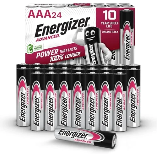 Tijdelijke aanbieding: Energizer Geavanceerd - AAA-batterijen (24 stuks) - Triple A-batterij 1,5 V - Tot 100% langer meegaan - Ideaal voor apparaten met een hoge afvoer - 0% plastic verpakking - 10 jaar houdbaarheid [Amazon van 17.26 EUR naar 14.67 EUR (korting 15%)