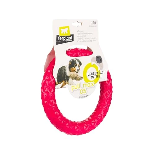 Tijdelijke aanbieding: Ferplast Hondenspeelgoed PULL MAX 05, hondentrainingsring, kauwspeelgoed, voor hardlopen, springen, trekken, robuust, niet-giftig materiaal, drijvend, middelgroot hondenspeelgoed van 12.65 € naar 12.65 € (0.00% korting)