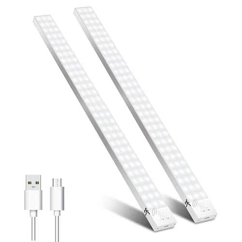 Offre limitée : OUILA 60CM Lampe de Placard, 5000mAh Eclairage Led Rechargeable Interieur USB Sans Fil LED d'Armoire 5000K Lampe de Placard à Détecteur de Mouvement pour Armoire Escalier Cuisine Couloir de 57.99 € à 57.99 € (0.00% de remise)