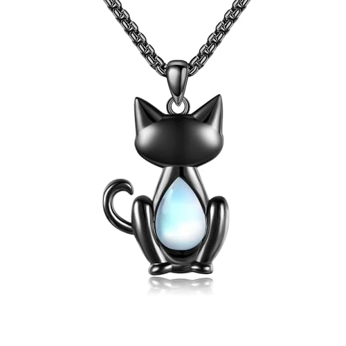 Offerta a tempo: DAYLINLOVE Collana con ciondolo a forma di animale in argento Sterling 925 scoiattolo/libellula/fenice/drago/cavallo/gatto/corvo animale regalo per donne mamma, Nessuna pietra preziosa - 0% da 41.70 € a 41.70 €