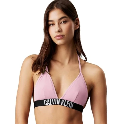 Calvin Klein Haut de Bikini Triangle Femme Rembourrage Amovible, Rose (Sweet Pink), S