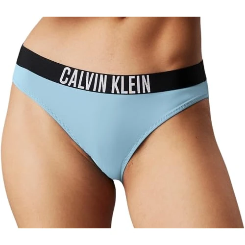 Oferta limitada: Calvin Klein Braguita de Bikini Mujer con Logotipo en la Cintura, Azul (Skim Blue), XS de 44.90 € a 22.00 € (ahorro 51%)