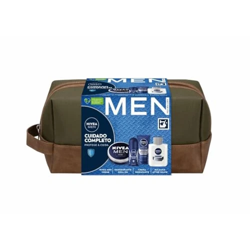 Oferta ograniczona: NIVEA Zestaw kosmetyków MEN kompletny zestaw pielęgnacyjny, zestaw upominkowy dla mężczyzn z kremem do twarzy (1 x 75 ml) krem nawilżający do całego ciała (1 x 150 ml), balsam po goleniu (1 x 100 ml), z 82.19 PLN na 82.19 PLN (zniżka 0%)