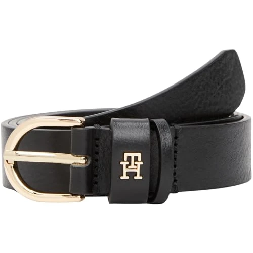Limited-time offer: Tommy Hilfiger Women’s 2.5 cm Essential Effortless Leather Belt, Black (Black), 27.6 inches from 45.00 £ to 28.42 £ (save 37%)