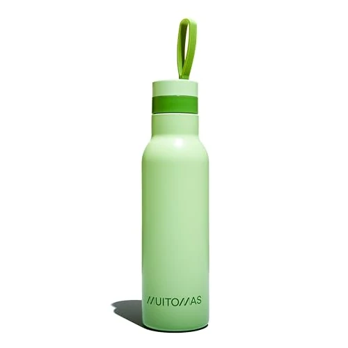 Oferta ograniczona: Butelka termiczna 500 ml, lekka i przenośna butelka na wodę ze stali, elegancka butelka na wodę termiczną z hermetycznym zamknięciem, kolor zielony z 76.07 EUR na 76.07 EUR (znizka 0%)