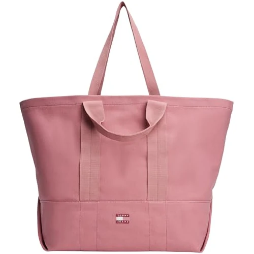 Tommy Jeans Damen Tote Bag Tasche Edition Canvas Groß, Rosa (Tahiti Berry), Einheitsgröße