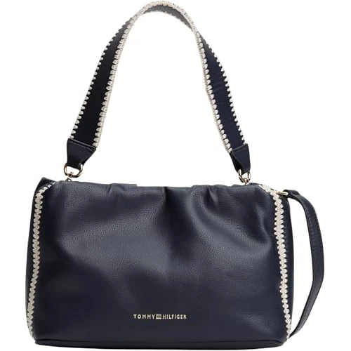 Oferta limitada: Tommy Hilfiger Bolso Bandolera Mujer Soft Summer Mini Bucket Bolso tipo saco, Azul (Space Blue), Talla Única de 91.75 EUR a 91.75 EUR (ahorro 0%)