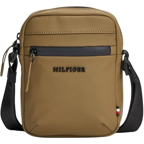 Tommy Hilfiger Herren Crossbody Bag Tasche Mini Reporter Klein, Grün (Midwestern), Einheitsgröße