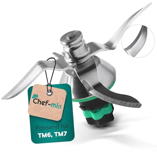 Offre limitée : Chef-Mix Lama di miscelazione di ricambio per Vоrwerk Thermоmix Lama TM6 TM7 - Lama di ricambio in acciaio inox con anello di tenuta per robot da cucina TM6 TM7 de 39.72 € à 29.99 € (24% de remise)