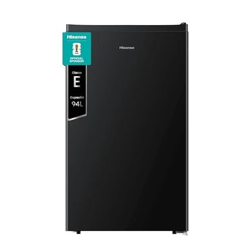 Offerta a tempo: Hisense MUR48092BE Frigorifero Monoporta, Classe Efficienza Energetica E, Nero, 94 Litri, Zona Freezer 0 star - 35% da 229.00 € a 149.00 €