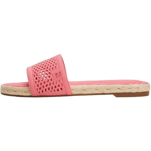 Tommy Hilfiger Women’s Knit Mesh Espadrilles, Red (Washed Cherry), 6