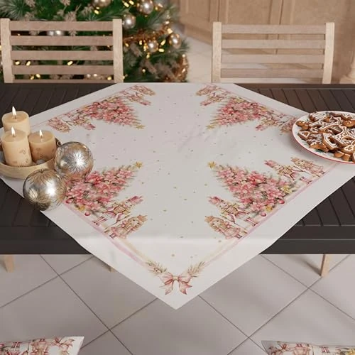 Tijdelijke aanbieding: PETTI Artigiani Italiani - Tafelkleed Kerstmis 90x90 cm - Schiaccianoci Rosa van 15.90 € naar 15.90 € (0.00% korting)