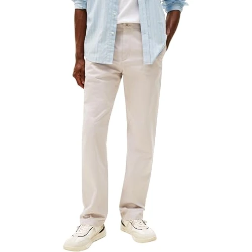 Zeitlich begrenztes Angebot: Tommy Hilfiger Herren Hose Twill Chino Regular Fit mit Stretch, Grau (October Grey), 29W/34L von 81.54 € auf 29.10 € (64.31% Rabatt)