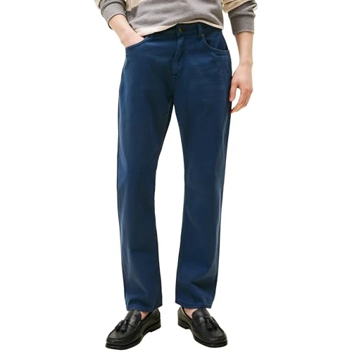 Offre limitée : Tommy Hilfiger Jean Homme Regular Mercer Taille Mi-Haute, Bleu (Admiral Navy), 36W/33L de 46.71 € à 46.71 € (0.00% de remise)