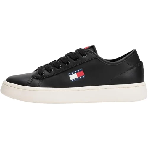 Offerta a tempo: Tommy Jeans Tjw Lightweight Court Sneaker En0En02875, Basso Top, Donna, Nero (Black), 35 EU - 0.00% da 58.54 € a 58.54 €