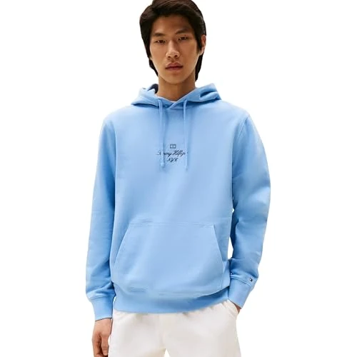 Limited offer: Tommy Hilfiger Men's Pullover Hoodie from 85.37 EUR to 57.20 EUR (save 33%)