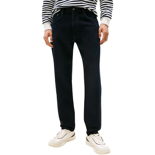 Offerta a tempo: Tommy Hilfiger Uomo Jeans Tapered Harlem Vita Media, Blu (Night Blue), 36W/29L - 0.00% da 29.38 € a 29.38 €