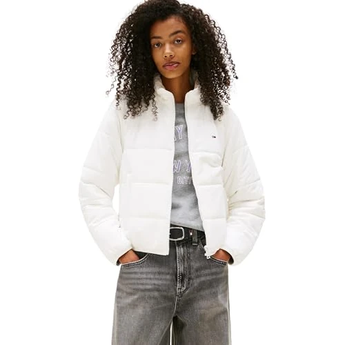 Beperkte aanbieding: Tommy Jeans TJW REG LW gewatteerde jas EXT DW0DW20958 Puffer Jacket, wit (Ecru), XL, Wit (Ecru), XL van 104.94 EUR naar 104.94 EUR (besparing 0%)