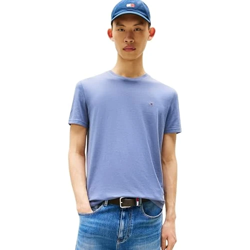 Oferta limitada: Tommy Jeans TJM Xslim Jaspe Htr tee Ext Dm0dm20363 S/S T-Shirt, Grey (Blue Moment Htr), XXL Hombre de 29.90 € a 23.95 € (ahorro 20%)
