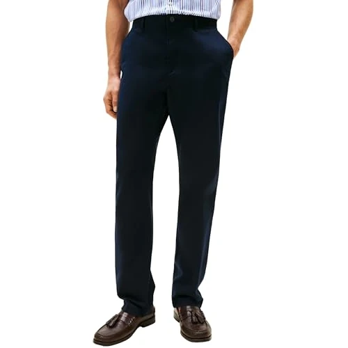 Offerta a tempo: Tommy Hilfiger Core Mercer Essential Twill Mw0Mw40263, Pantaloni Chino, Uomo, Blu (Desert Sky), 28W / 36L - 76% da 99.90 € a 23.63 €