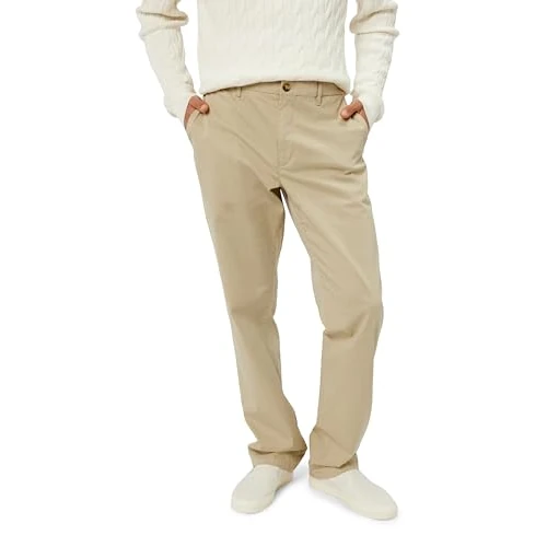 Limited-time offer: Tommy Hilfiger Men's Denton Printed Structure Straight Fit Chinos, Beige (Sandalwood), 36W/38L from 80.33 £ to 25.21 £ (save 68.62%)