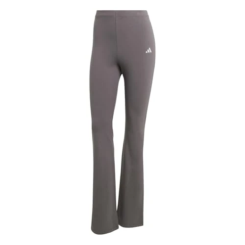 adidas Dames ESSENTIALS SMALL LOGO FLARED LEGGINGS, grey strata/white, XS