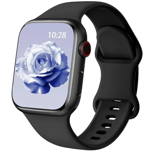Offerta a tempo: Yoohoo Cinturini Compatibile con Cinturino Apple Watch 44mm 40mm 46mm 45mm 42mm 41mm 38mm 49mm Donna Uomo, Sportivi Silicone Compatibile con Apple Watch Series 11 10 9 8 7 6 5 4 3 2 1 SE Ultra 3 2 1 - 10% da 7.99 € a 7.21 €