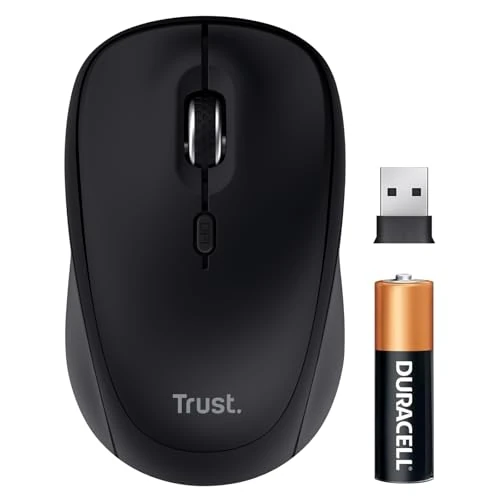 Offerta a tempo: Trust Yuki - Mouse silenzioso wireless Bluetooth + 2,4 GHz, batteria inclusa, per utenti mancini e destri, 75% materiali riciclati, silenzioso, compatto, multidispositivo, Bluetooth, per computer - 43% da 14.99 € a 8.56 €