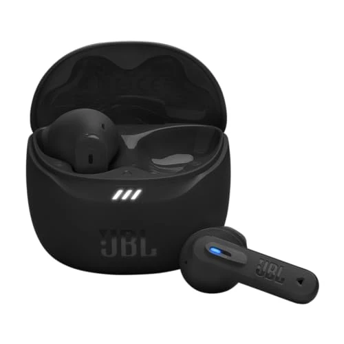 JBL Tune Flex 2, Wireless Noise Cancelling Bluetooth Earbuds met 48 uur afspeeltijd, IP54 Water- en Stofbestendig, Multi-Point Verbinding, Earbud en Ergonomisch Design, in Zwart