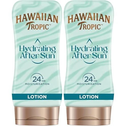Offerta a tempo: Hawaiian Tropic Crema Doposole Idratante con Aloe, 180ml (Confezione da 2) - 47% da 26.98 € a 14.29 €