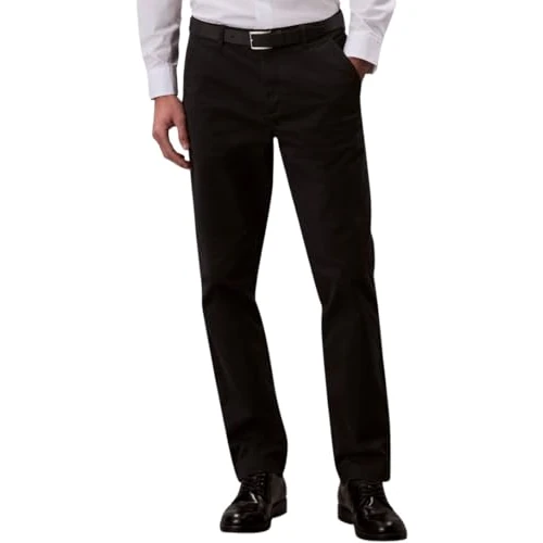 Tijdelijke aanbieding: Calvin Klein Heren Signature Slim Fit Katoenen Chino's, Zwart (zwart), 30W / 32L van 49.99 EUR naar 49.99 EUR (korting 0%)
