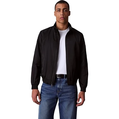 Oferta limitada: Calvin Klein Cazadora de entretiempo Hombre Padded Harrington con cuello alto, Negro (Black), XXL de 119.95 € a 119.95 € (ahorro 0.00%)