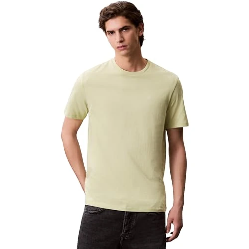 Offerta a tempo: Calvin Klein SS Smooth CTTN Solid Crewnk Tee Lv040Hm265, Magliette Uomo, Beige (Winter Pear), M - 57% da 34.90 € a 15.18 €