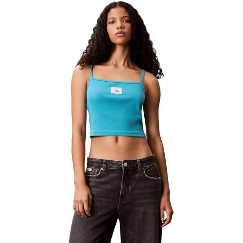 Oferta limitowana: Calvin Klein Jeans Bezrękawnik damski, Zielony (Toskański Teal), XXS z 79.48 zł na 79.48 zł (oszczędź 0.00%)