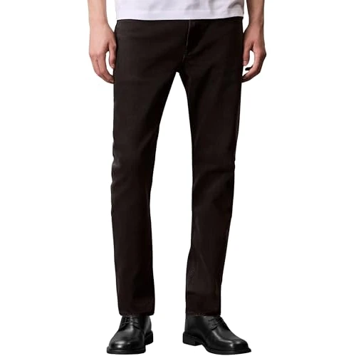 Limited-time offer: Calvin Klein Men’s Black Oil Slick Slim Tapered Fit Jeans, Black (Ck Essential Black), 32W/31L from 85.00 GBP to 51.41 GBP (save 40%)