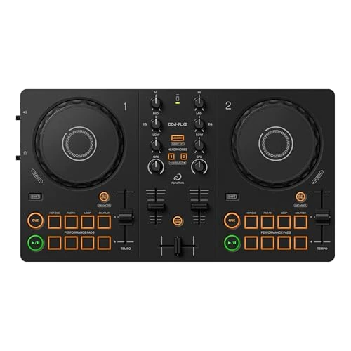 Begrenztes Angebot: AlphaTheta/Pioneer DJ DDJ-FLX2 Einsteiger-DJ-Controller – Tragbarer USB-betriebener 2-Kanal-Controller mit professionellem Layout – Kompatibel mit Musik-Streaming-Diensten – Perfekt für neue DJs von 188.61 EUR auf 149.00 EUR (Rabatt 21%)