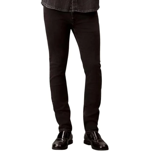 Calvin Klein Jean Homme Essential Black Skinny Fit, Noir (CK Essential Black), 30W/32L