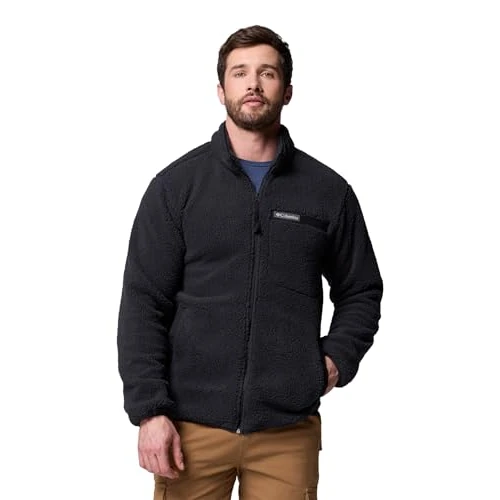 Columbia Rugged Ridge High Pile Full Zip, Strato esterno in pile sintetico, Materiale ecocompatibile, Tasca sul petto, Tasche pratiche, Colletto con bordo flessibile - da uomo