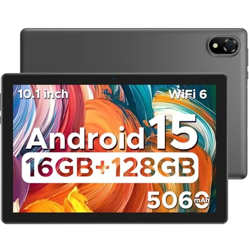 DOOGEE U10 Tablet Android 15 (2025), 9 GB RAM + 128 GB ROM Tablet 10 inch, Quad-Core Tablet in aanbod Bluetooth 5.0, WiFi 6, 5060 mAh, 1280 x 800, 8 MP + 5 MP tablet, TÜV blauw licht, zwart